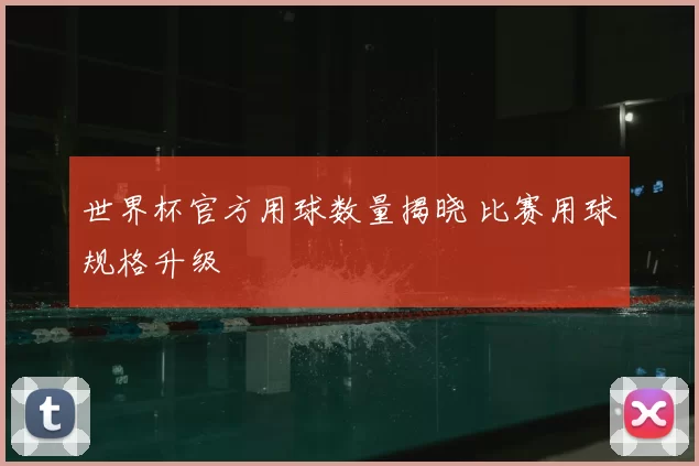 世界杯官方用球数量揭晓 比赛用球规格升级