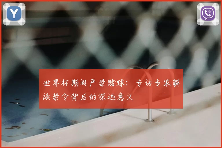 世界杯期间严禁赌球:专访专家解读禁令背后的深远意义
